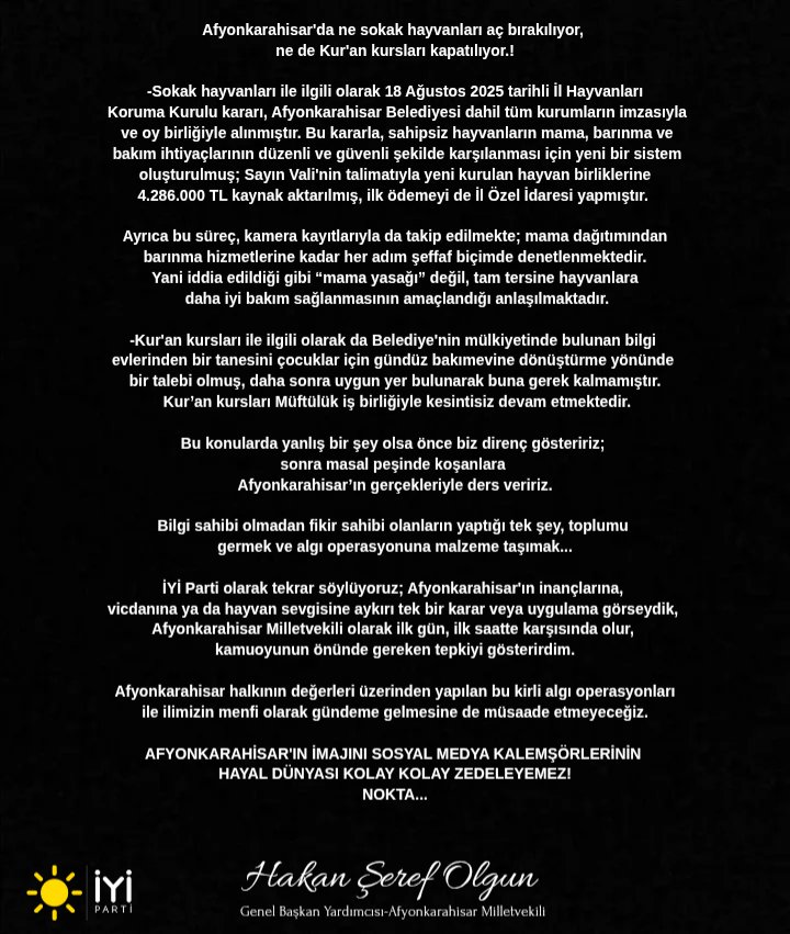 İyi Parti Milletvekili Olgun'dan Zafer Haftası Açıklaması