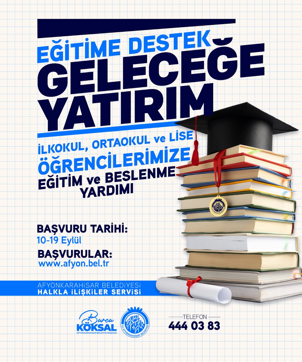 Afyonkarahisar Belediyesi Öğrencilere Eğitim ve Beslenme Yardımı Başlattı