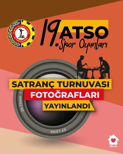 Afyonkarahisar'da 19. ATSO Spor Oyunları Satranç Turnuvası Fotoğrafları Yayınlandı