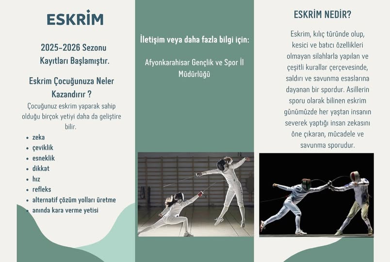 Afyonkarahisar'da Eskrim Kayıtları Başladı: Çocuklarınıza Zeka ve Refleks Kazandırın