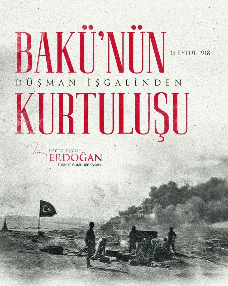 Cumhurbaşkanı Erdoğan'dan Bakü'ye Kurtuluş Mesajı