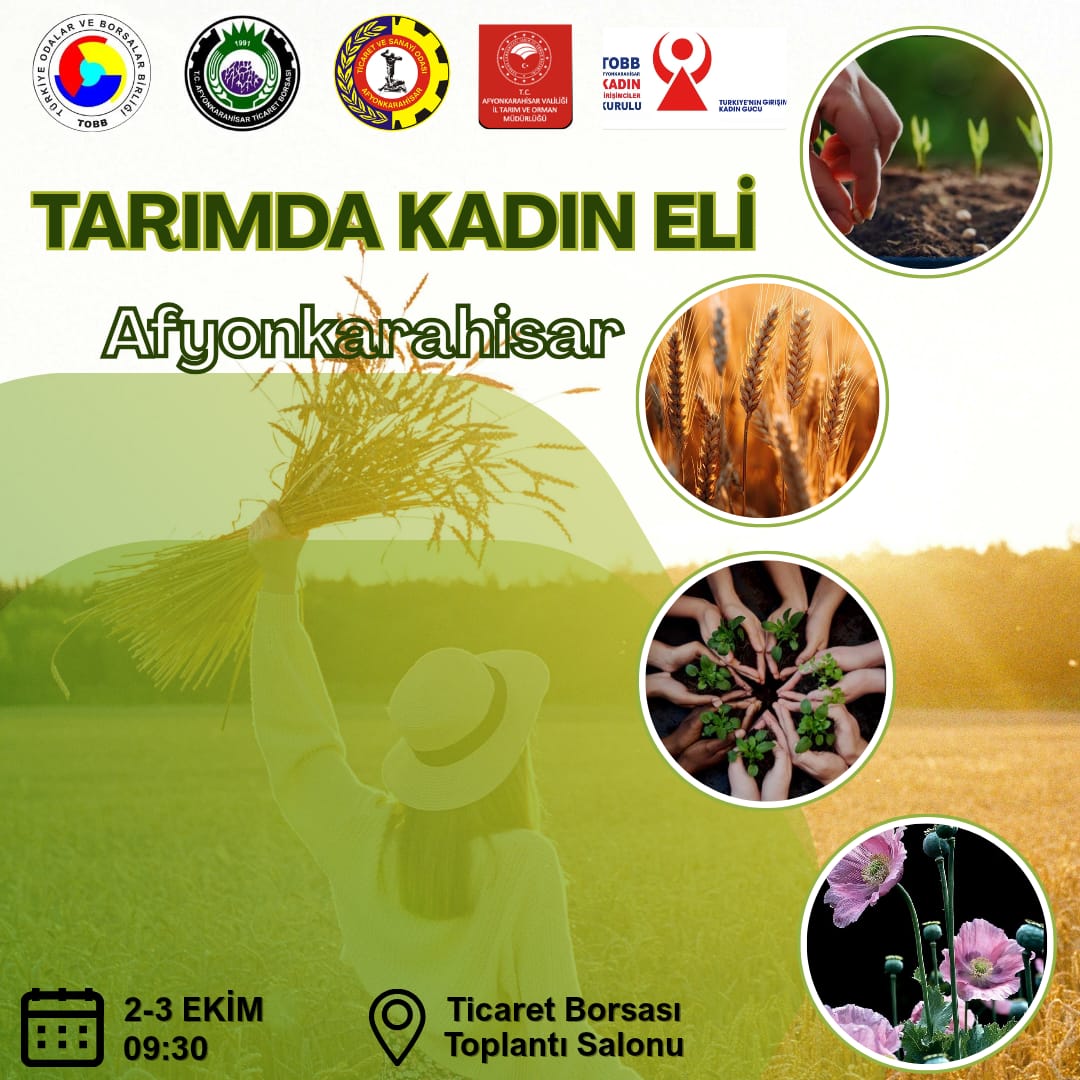 Tarımda Kadın Eli Projesi Afyonkarahisar'da Başlıyor