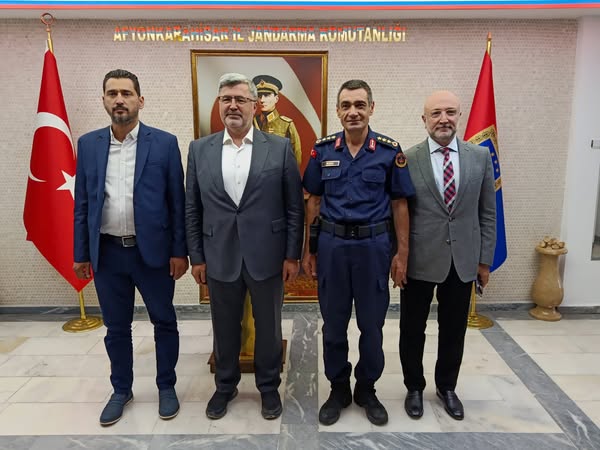 Ak Parti Afyonkarahisar İl Başkanı Şahin, Milletvekili Özkaya ve İl Jandarma Komutanı'nı Ziyaret Etti
